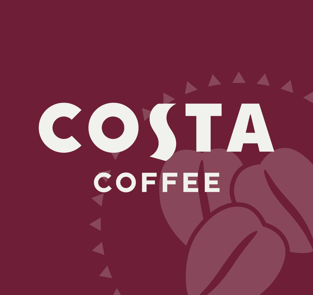 Costa Coffee logo brand guidelines for digital marketing, content production and website design