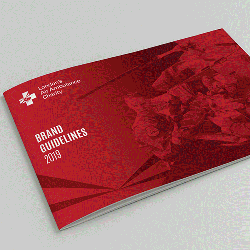 London Air Ambulance brochure London Air Ambulance brochure design showcasing charity campaigns and CRM-driven donor communication