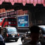 Influencers LDN street banner mockup created through CRM-driven brand strategy and digital marketing
