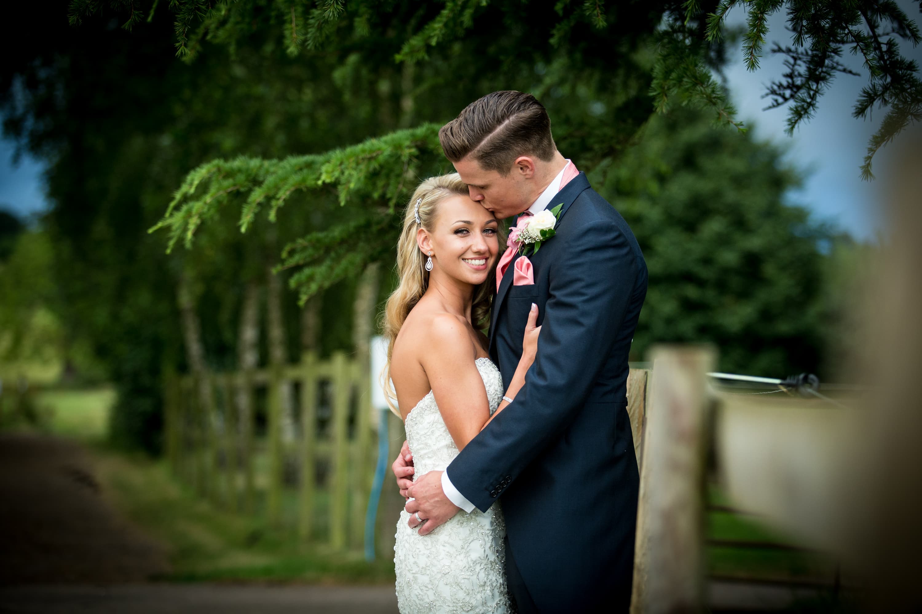 Wedding couple at Nurstead Court captured for luxury venue branding showcasing romantic visual storytelling and refined hospitality brand imagery