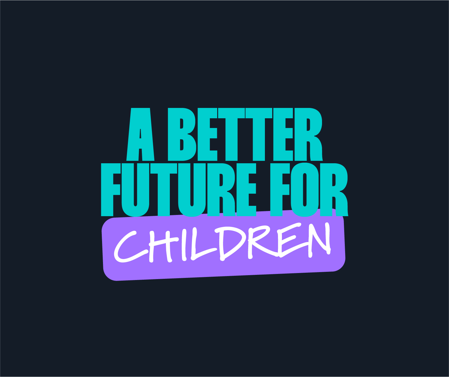 Our Time Charity campaign typography designed for CRM-based website development and digital engagement